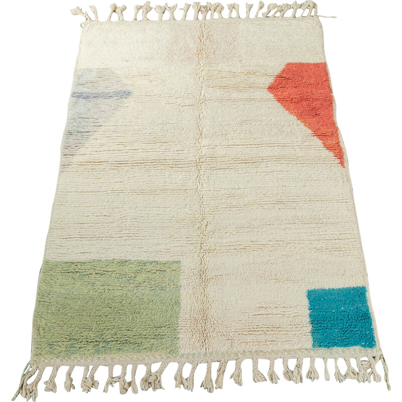 Vintage Abstract Beni III wool berber rug