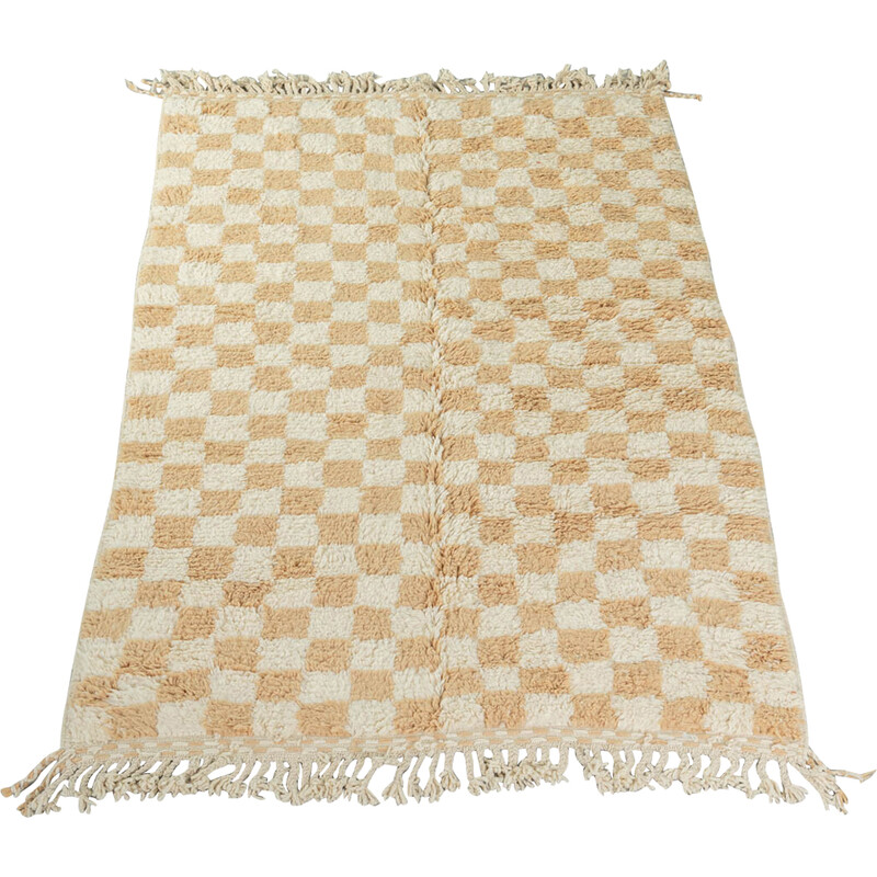 Vintage Sand Check II wollen berber tapijt