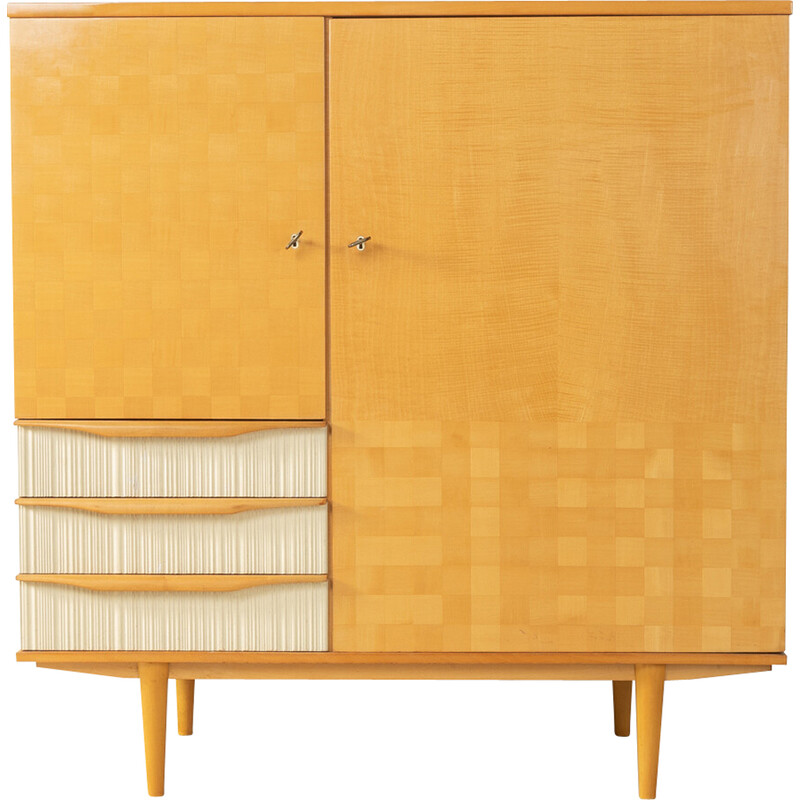 Vintage cabinet in birchwood veneer, 1950s