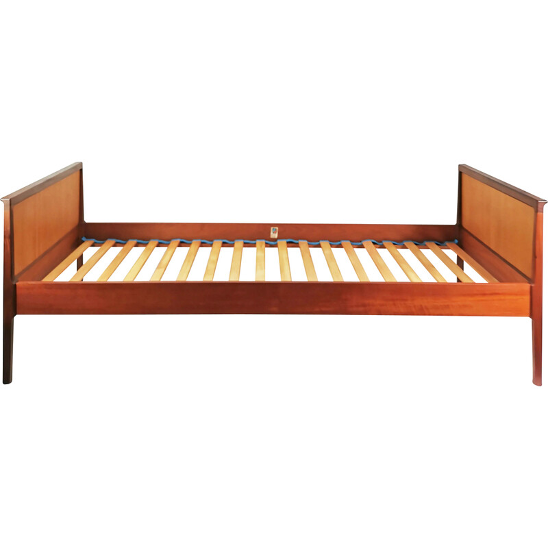 Cama vintage de palisandro de Ł. H. Quesehl, Dinamarca años 60