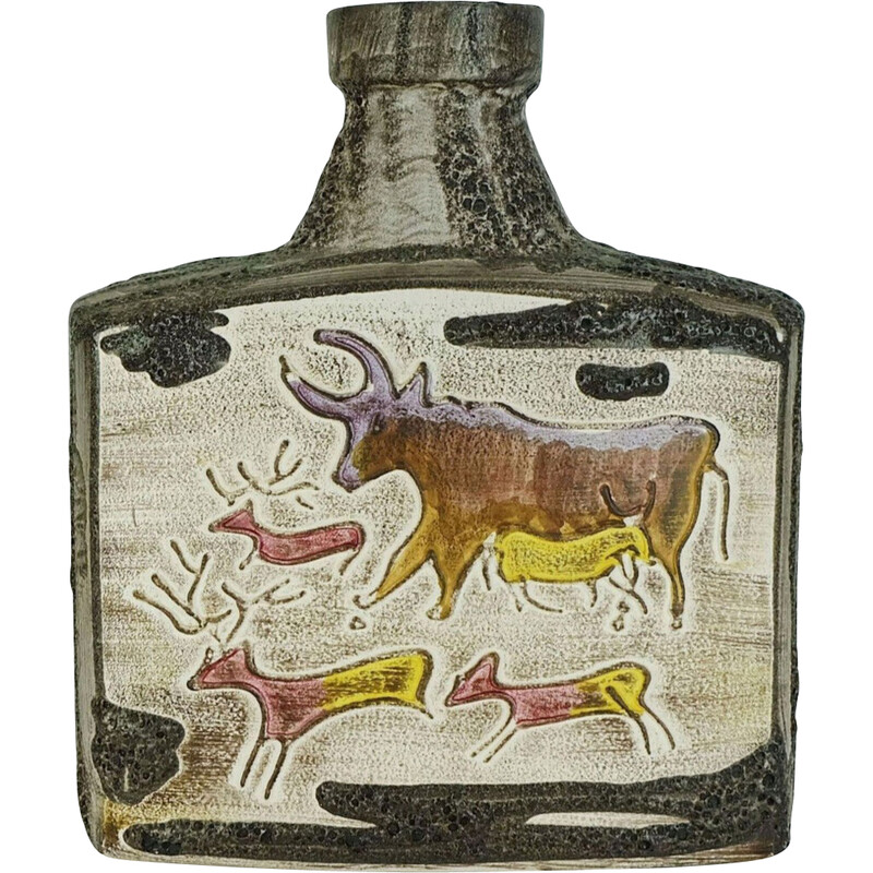Vaso in ceramica vintage modello n. 281-39 di Scheurich Keramik, anni '60