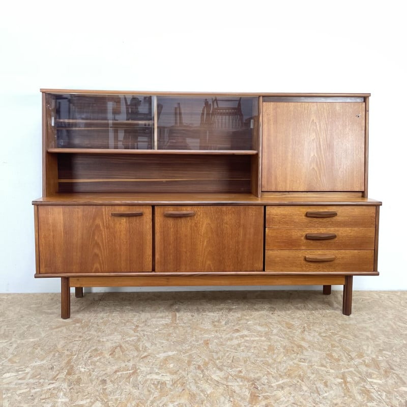 Credenza di metà secolo in teak, anni '60