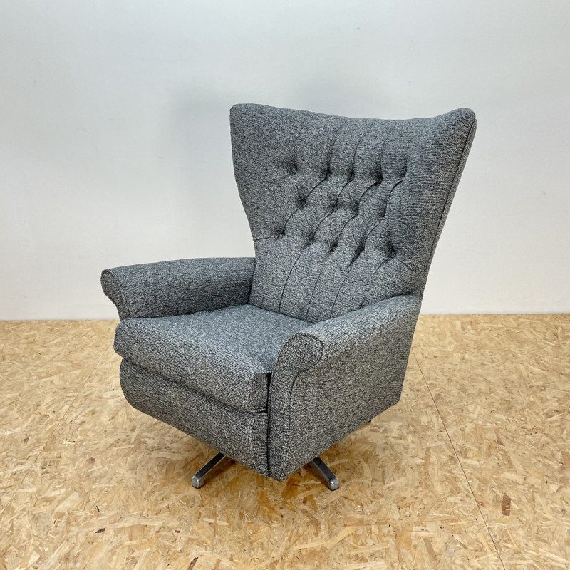 Mid century draaibare fauteuil van Vono, Verenigd Koninkrijk 1960