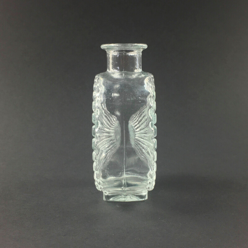 Vase vintage en verre de la série Aurinkopullo par Helena Tynell pour Riihimäki Lasi, Finlande 1960