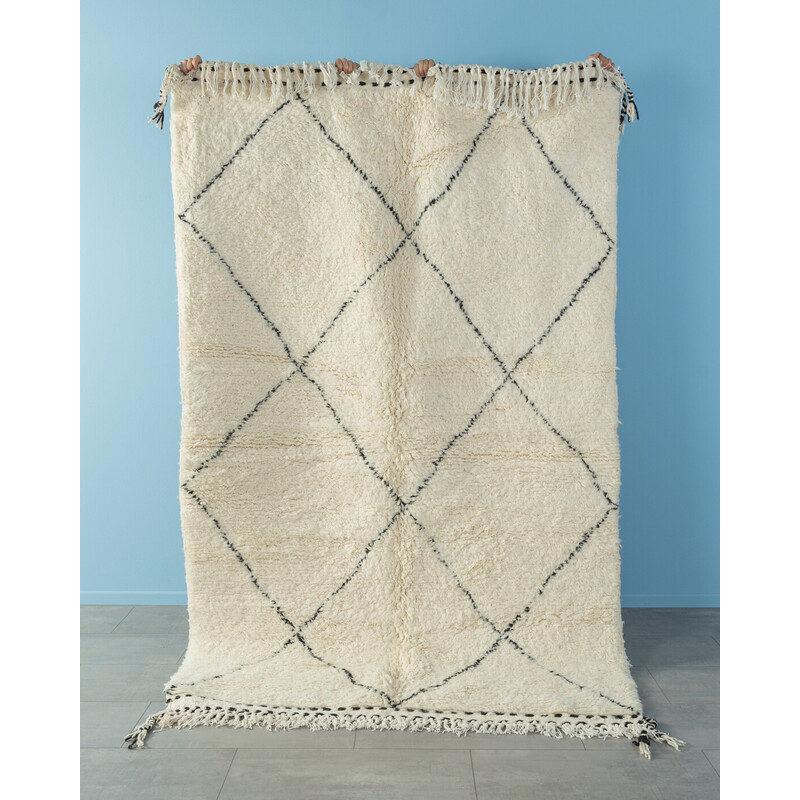 Vintage Midi Beni III wool berber rug, Morocco