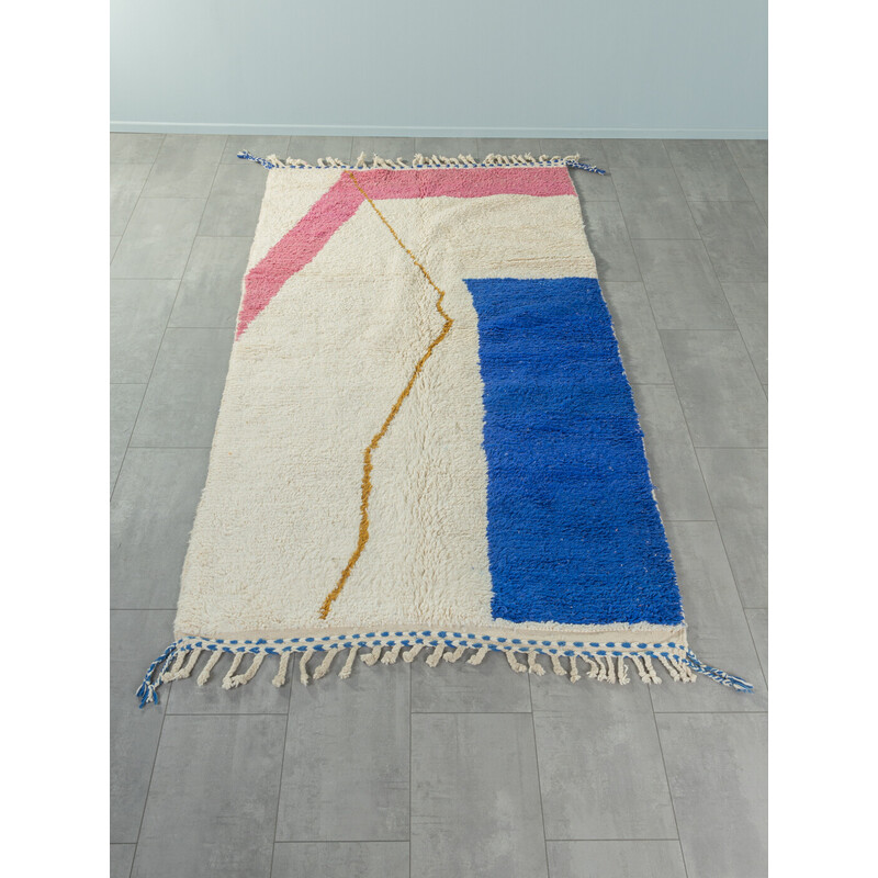 Vintage Abstraction IV wool berber rug, Morocco