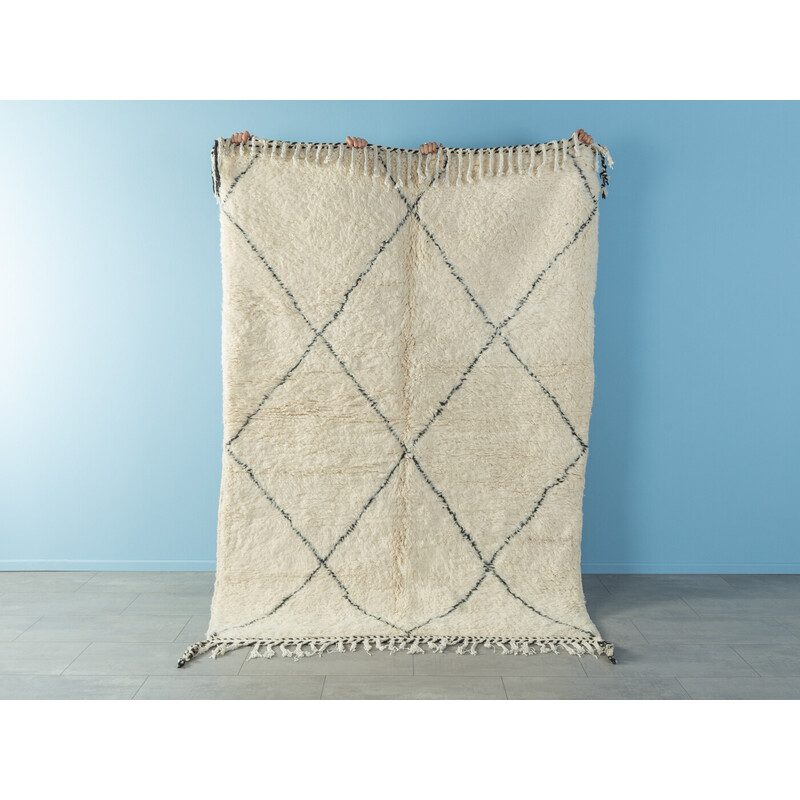 Vintage Midi Beni IV wool berber rug, Morocco