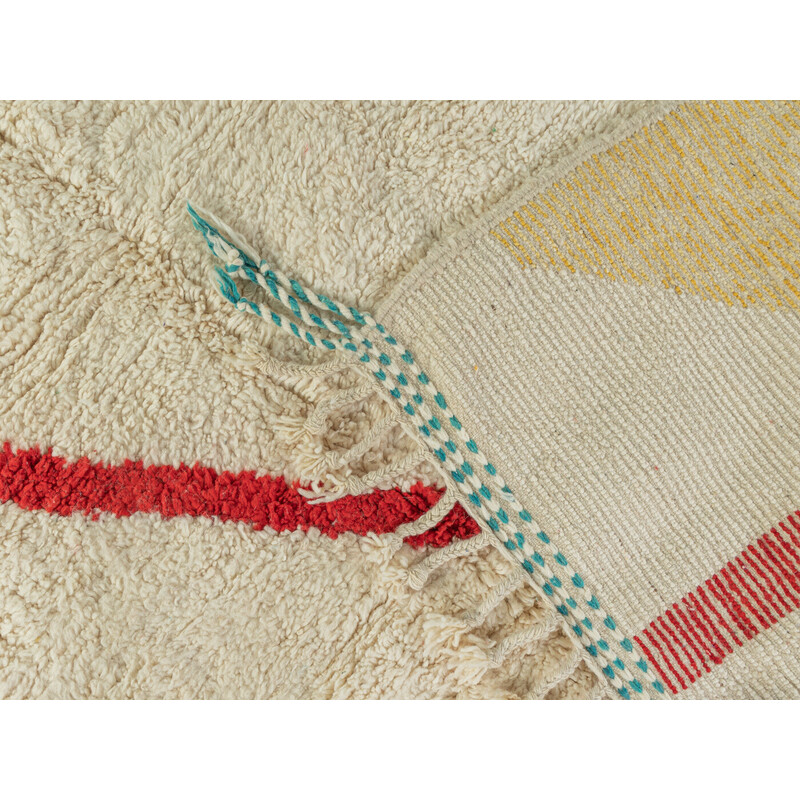 Tapete de lã berbere Vintage Abstraction V, Marrocos