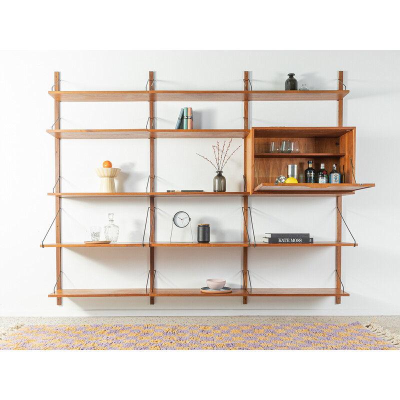 Vintage shelving system in teak by Poul Cadovius for Cado, Denmark 1950s