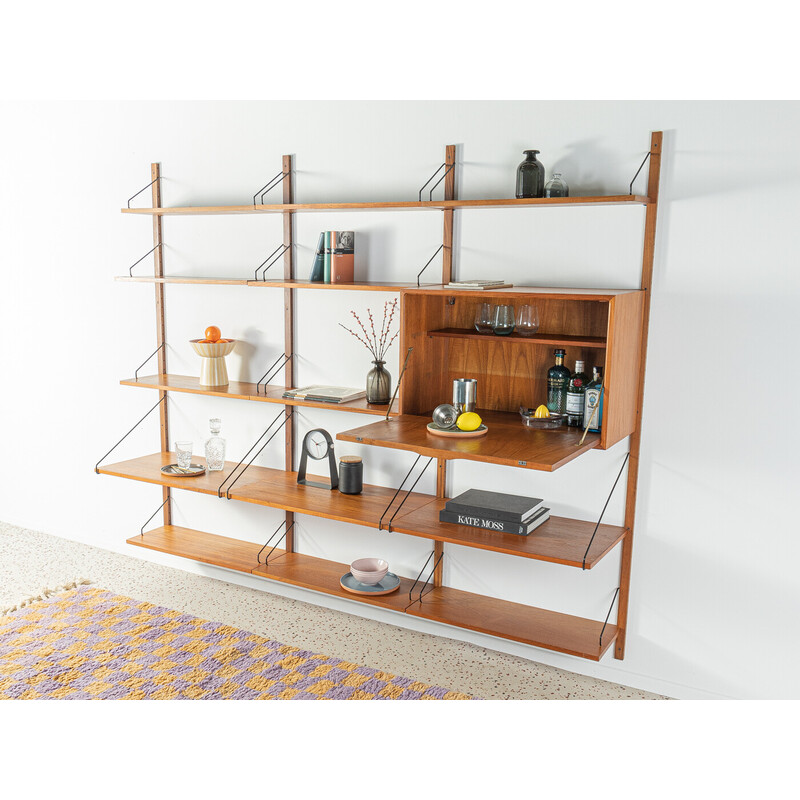 Vintage shelving system in teak by Poul Cadovius for Cado, Denmark 1950s