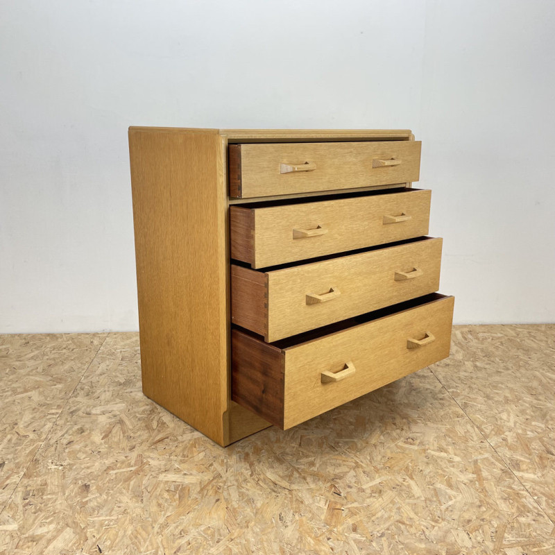 Vintage G Plan Brandon oakwood chest of drawers by Victor Wilkins, 1950s