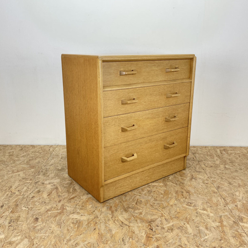 Vintage G Plan Brandon oakwood chest of drawers by Victor Wilkins, 1950s