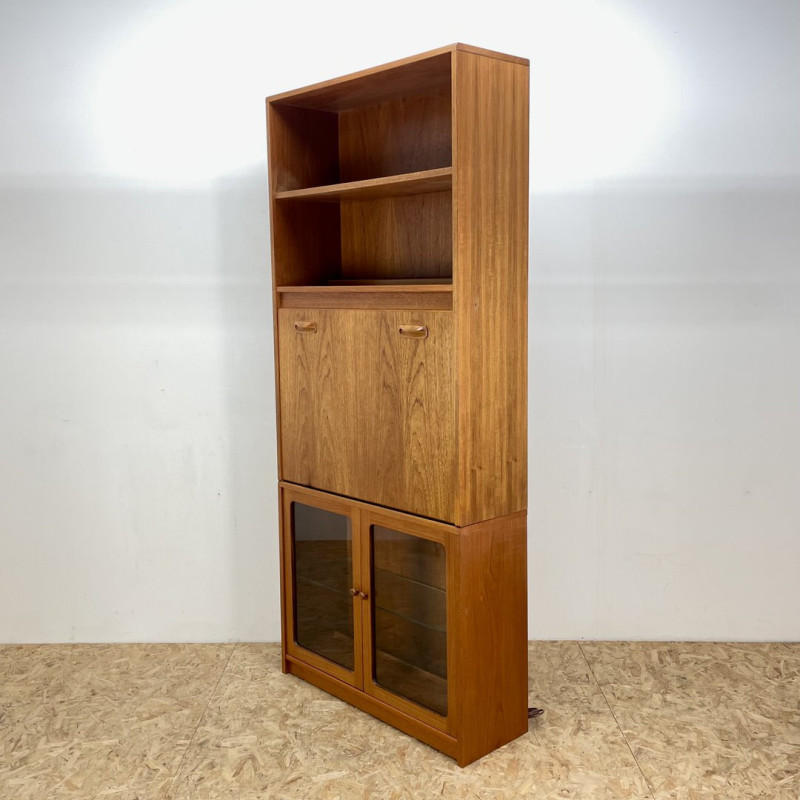 Vintage G Plan teak cabinet with pull down door, 1970s