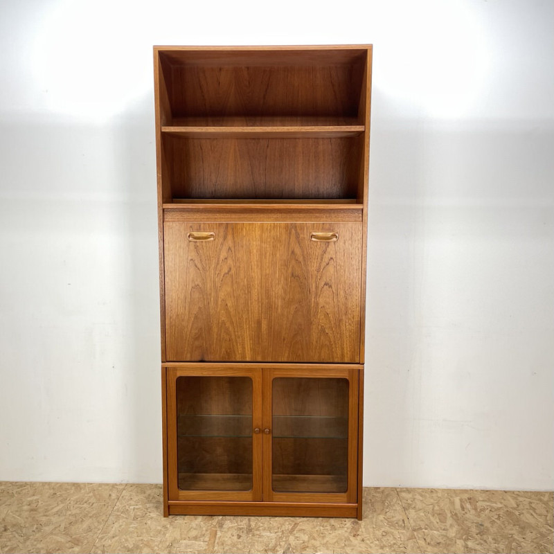 Vintage G Plan teak cabinet with pull down door, 1970s