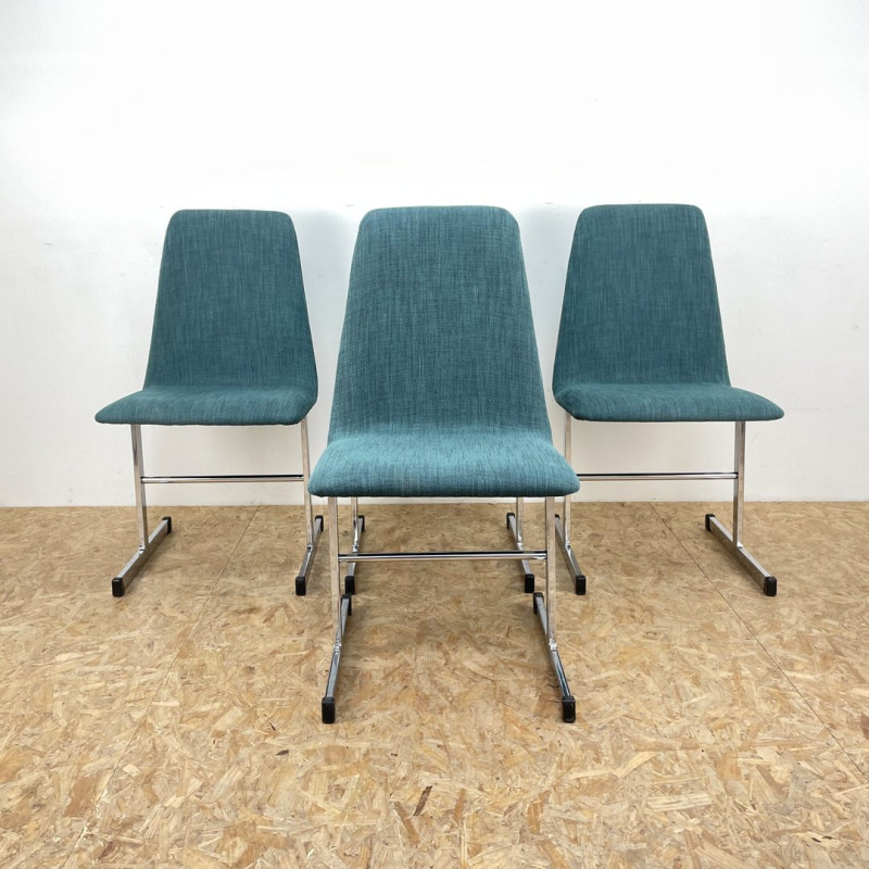 Conjunto de 4 cadeiras de meados do século de Tim Bates para Pieff Lisse, Reino Unido 1970