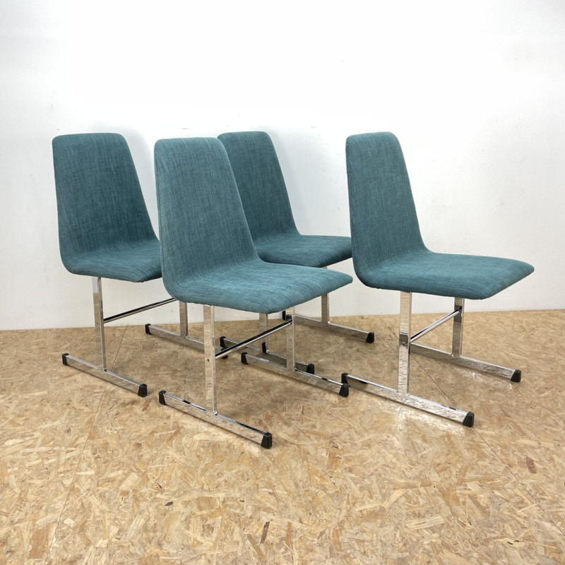 Set van 4 mid century stoelen van Tim Bates voor Pieff Lisse, Verenigd Koninkrijk 1970