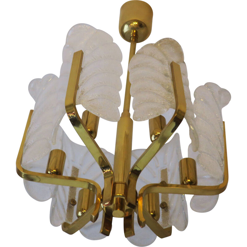 Vintage chandelier by Carl Fagerlund for Orrefors, Sweden 1960s