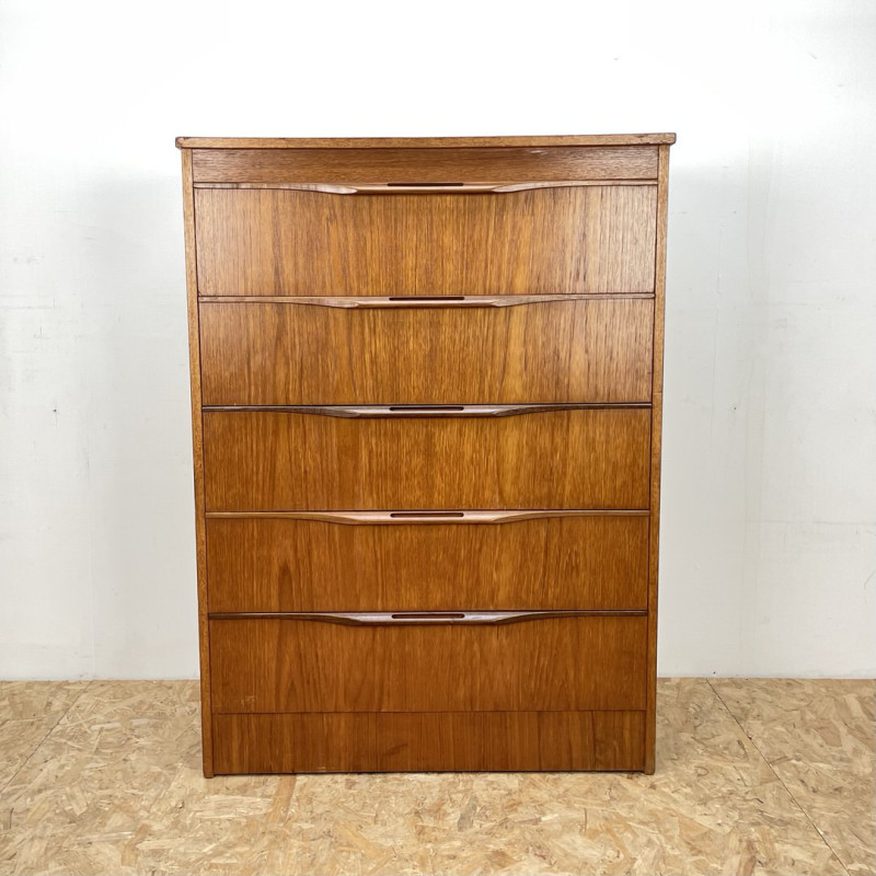 Mid century teak chest of drawers, United Kingdom 1960s