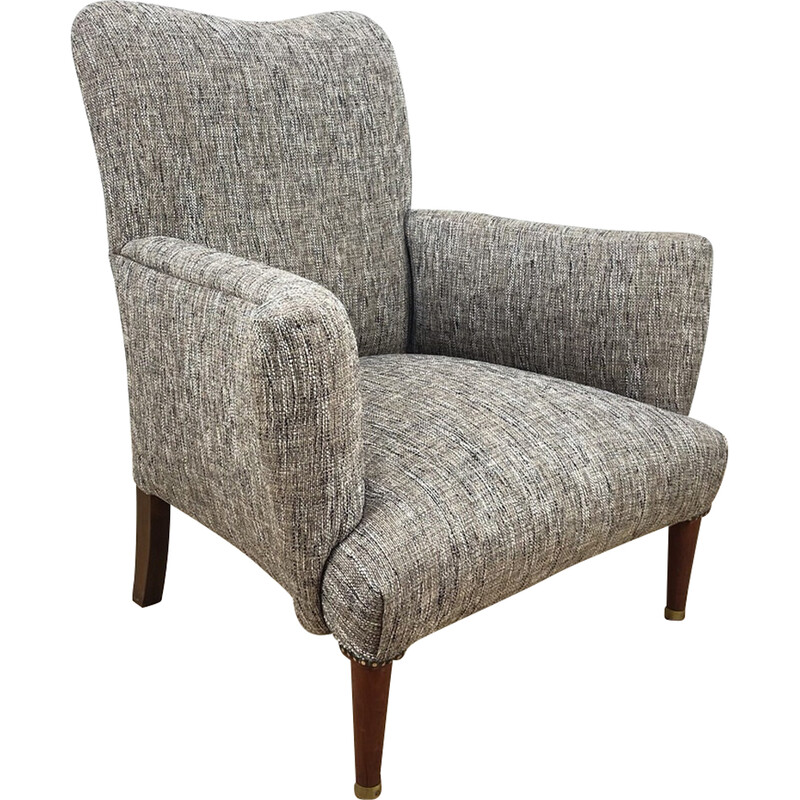 Vintage gestoffeerde fauteuil