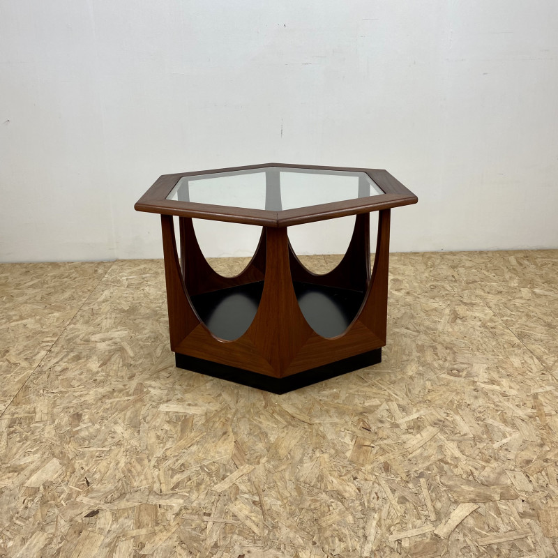 Mesa de café hexagonal Vintage G Plan por V. B. Wilkins, anos 60