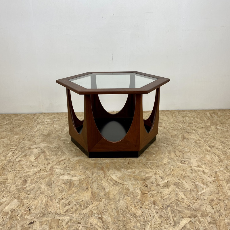 Mesa de café hexagonal Vintage G Plan por V. B. Wilkins, anos 60