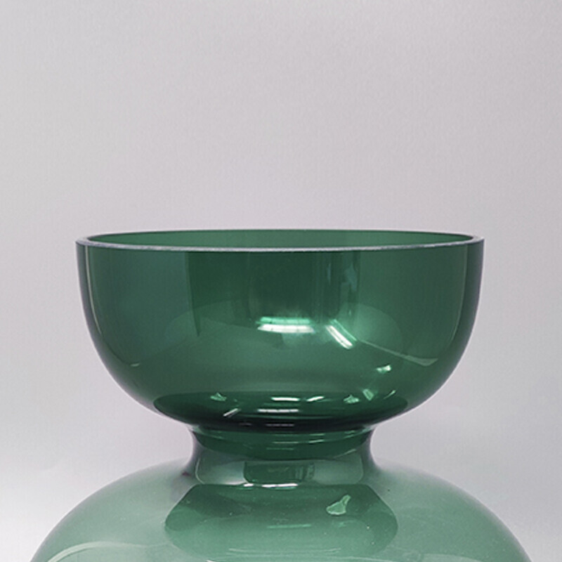 Vase vert vintage par G. Jensen, 1990