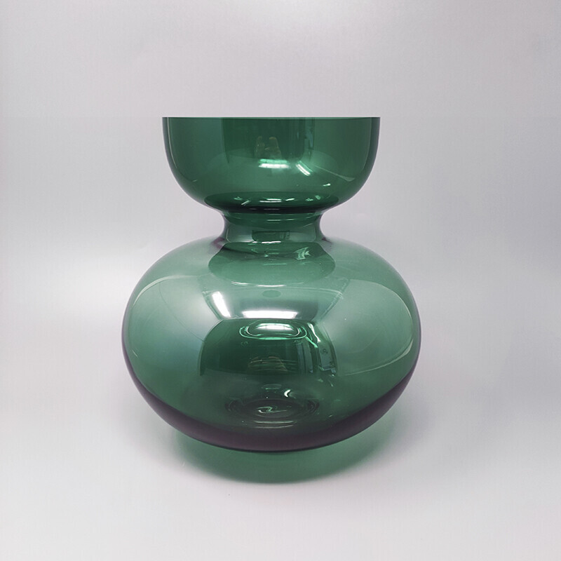 Vintage groene vaas van G. Jensen, 1990