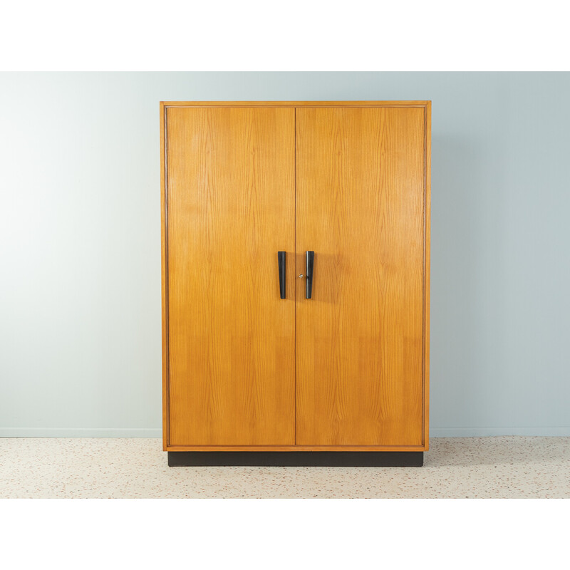 Vintage cabinet in ashwood veneer with two cupboard doors, Germany 1960s