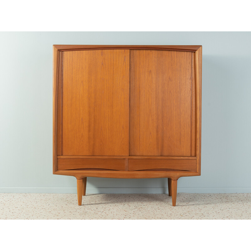 Vintage highboard in teak veneer by Axel Christensen for Aco Møbler, Denmark 1960s