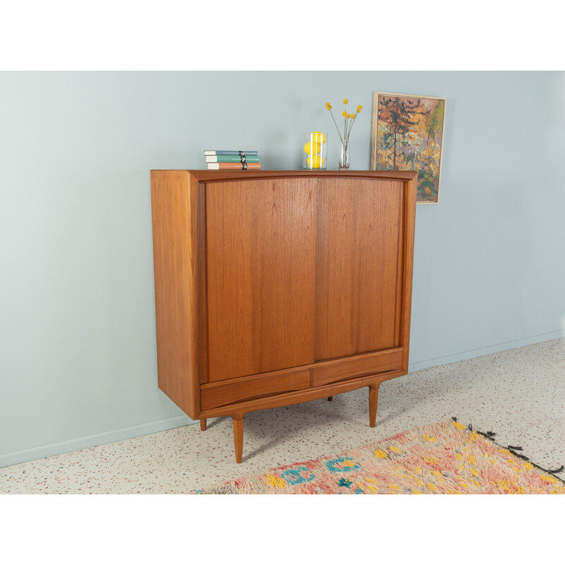 Vintage highboard in teak veneer by Axel Christensen for Aco Møbler, Denmark 1960s