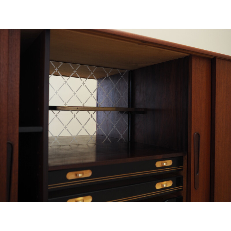 Vintage teak highboard, Denmark 1960s