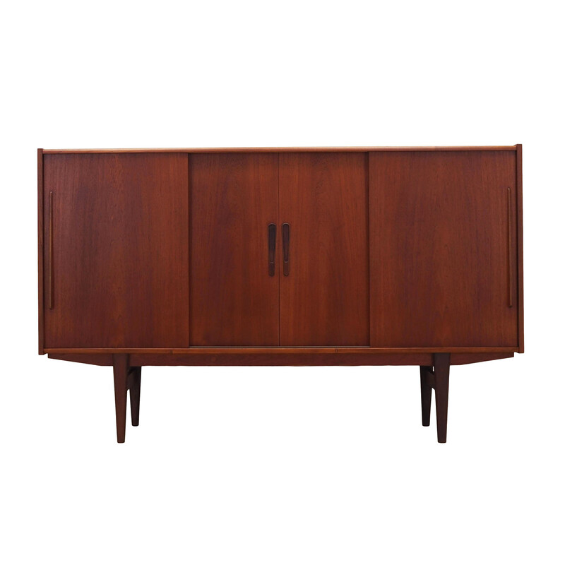 Vintage teak highboard, Denmark 1960s