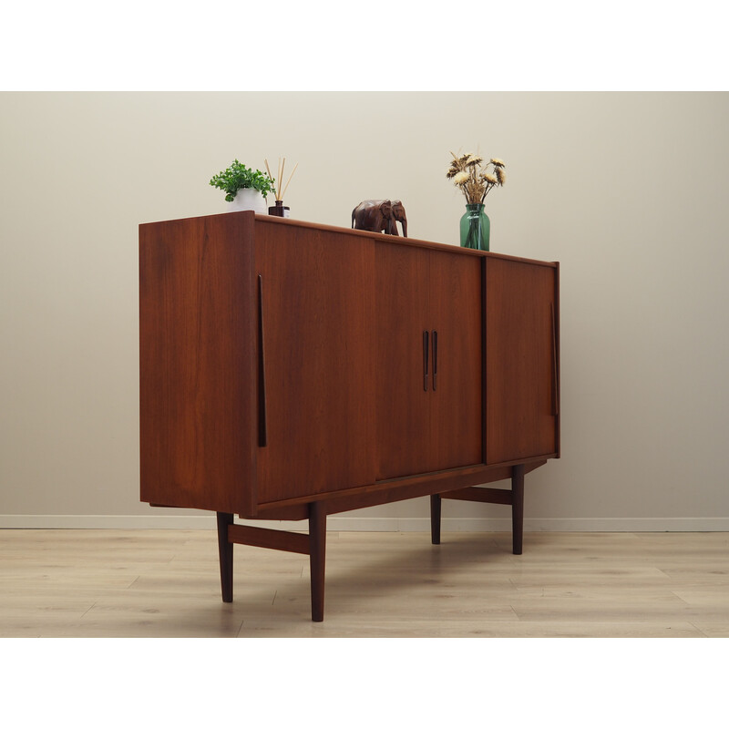 Vintage teakhouten highboard, Denemarken 1960