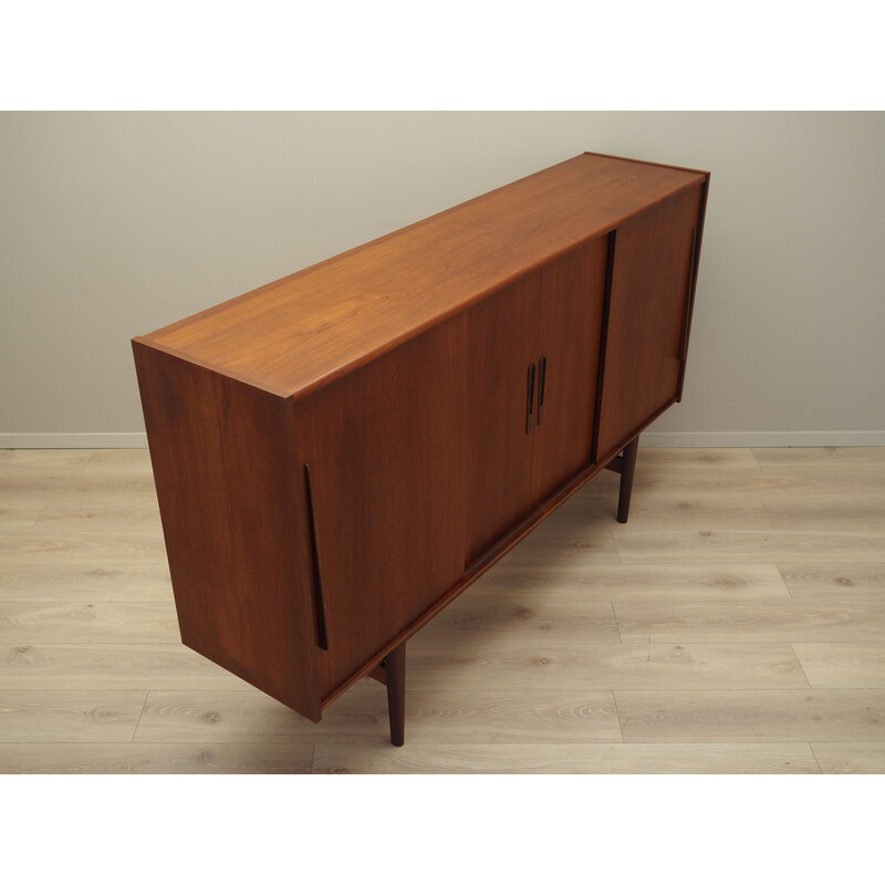 Vintage teak highboard, Denmark 1960s