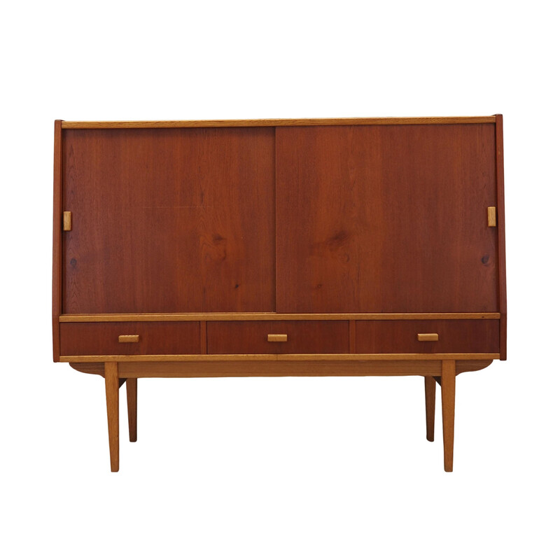 Vintage teak highboard, Denmark 1960s