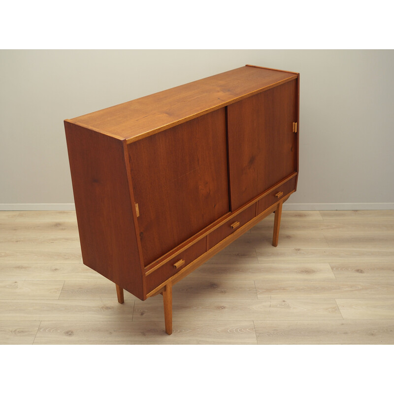 Vintage Teakholz Highboard, Dänemark 1960er Jahre