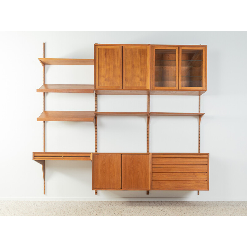 Vintage shelving system in teak by Poul Cadovius for Cado, Denmark 1960s