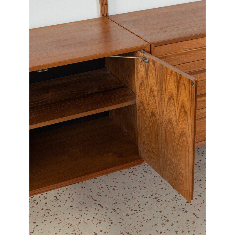 Vintage shelving system in teak by Poul Cadovius for Cado, Denmark 1960s