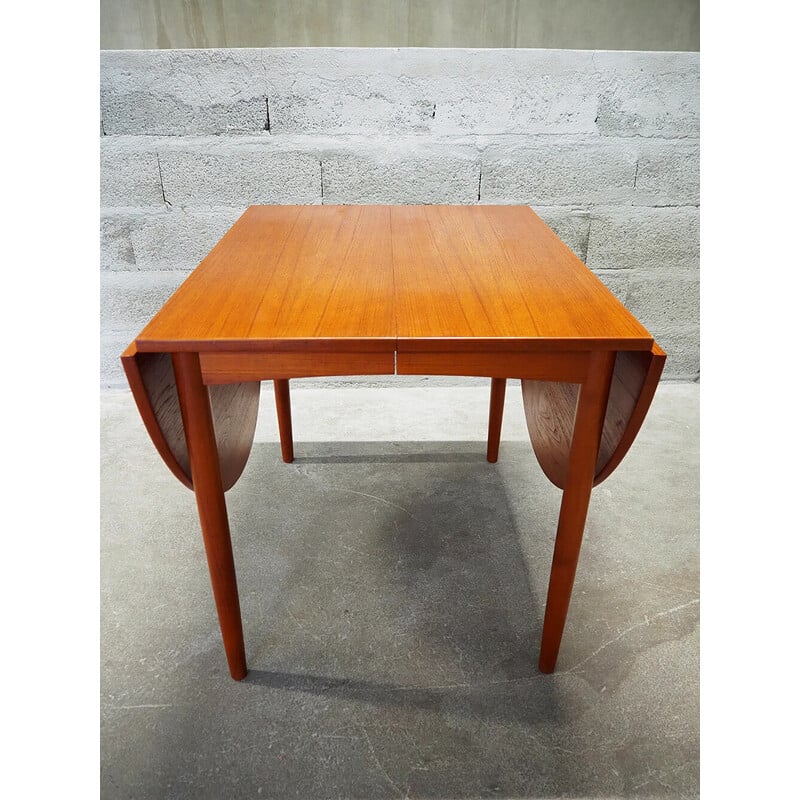 Vintage extendable table in solid teak, Denmark 1960