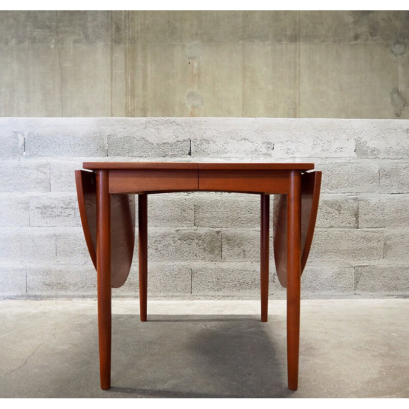 Vintage extendable table in solid teak, Denmark 1960