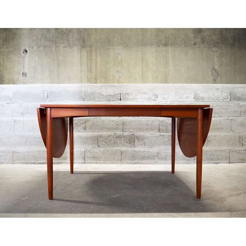 Vintage extendable table in solid teak, Denmark 1960