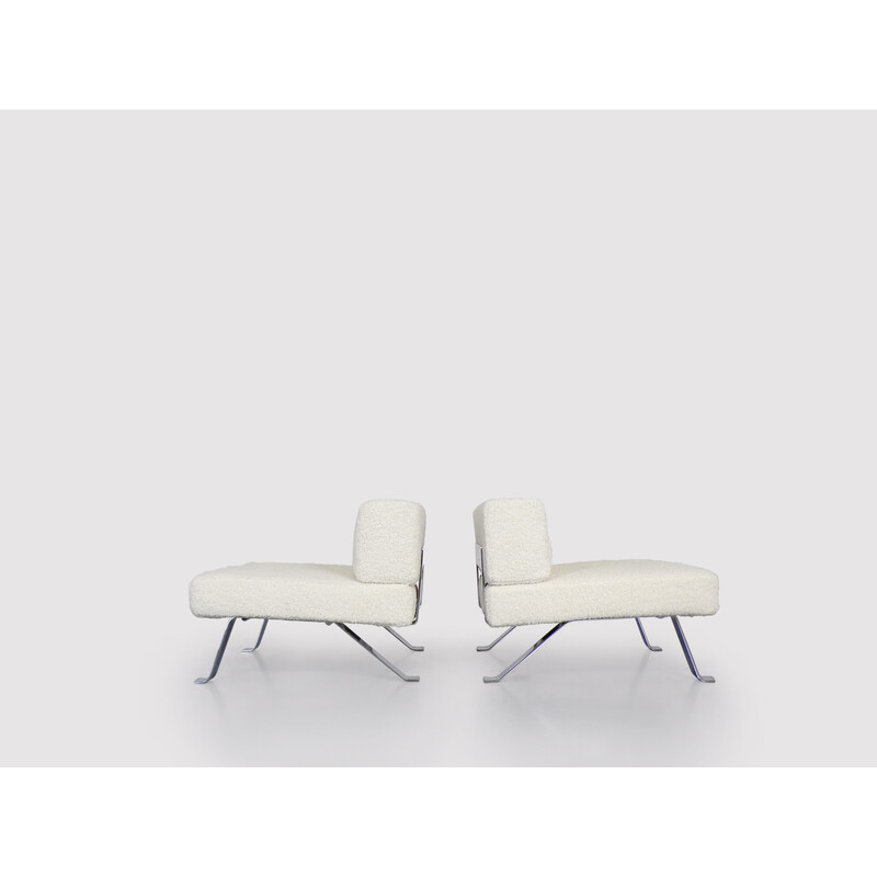Pair of vintage 512 Ombra armchairs by Charlotte Perriand for Cassina, 2000s