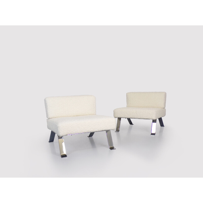 Paar vintage 512 Ombra fauteuils van Charlotte Perriand voor Cassina, jaren 2000