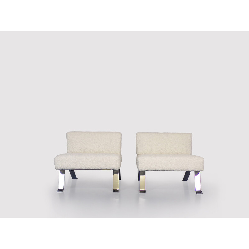 Paar vintage 512 Ombra fauteuils van Charlotte Perriand voor Cassina, jaren 2000