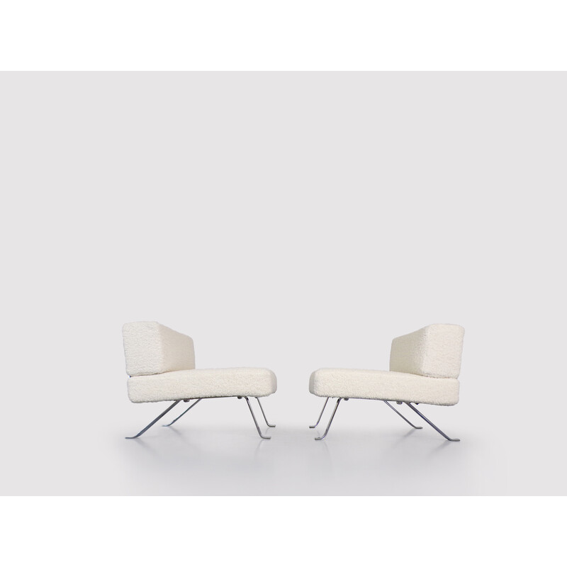 Pair of vintage 512 Ombra armchairs by Charlotte Perriand for Cassina, 2000s