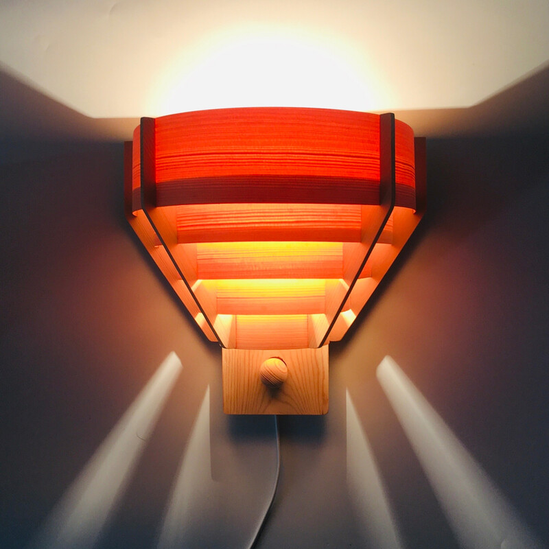 Vintage Scandinavian wall lamp by Hans-Agne Jakobsson for Ellysett, Sweden 1960s