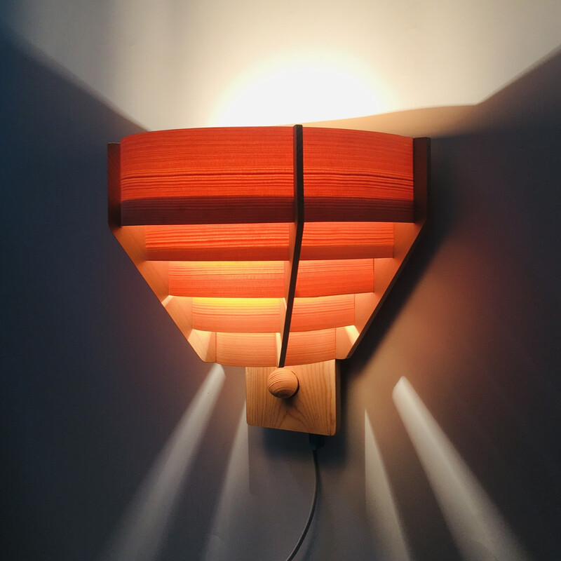 Vintage Scandinavian wall lamp by Hans-Agne Jakobsson for Ellysett, Sweden 1960s