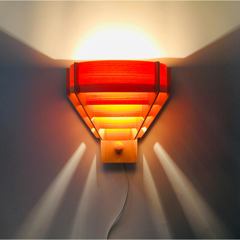 Vintage Scandinavian wall lamp by Hans-Agne Jakobsson for Ellysett, Sweden 1960s