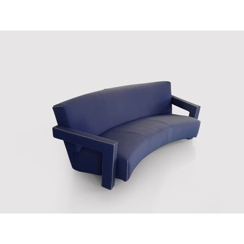 Vintage geschwungenes Dreisitzer-Sofa 637 von Gerrit Rietveld für Cassina, 1990er Jahre