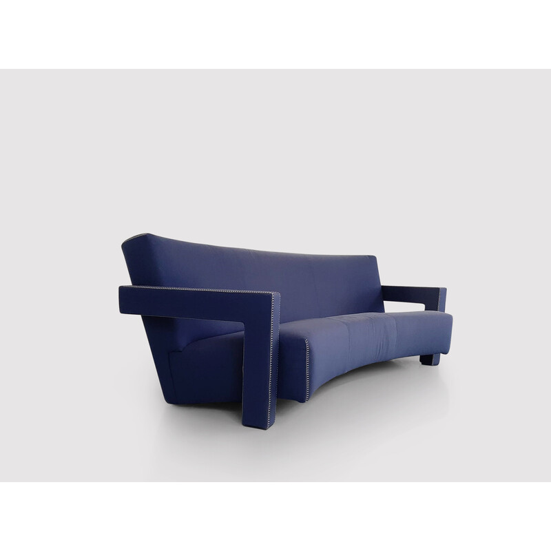 Vintage geschwungenes Dreisitzer-Sofa 637 von Gerrit Rietveld für Cassina, 1990er Jahre